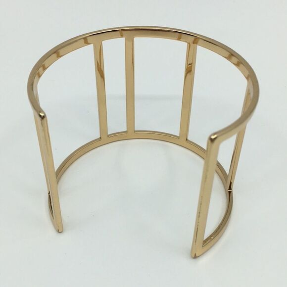 Gold tone cuff bracelet - Picture 5 of 12